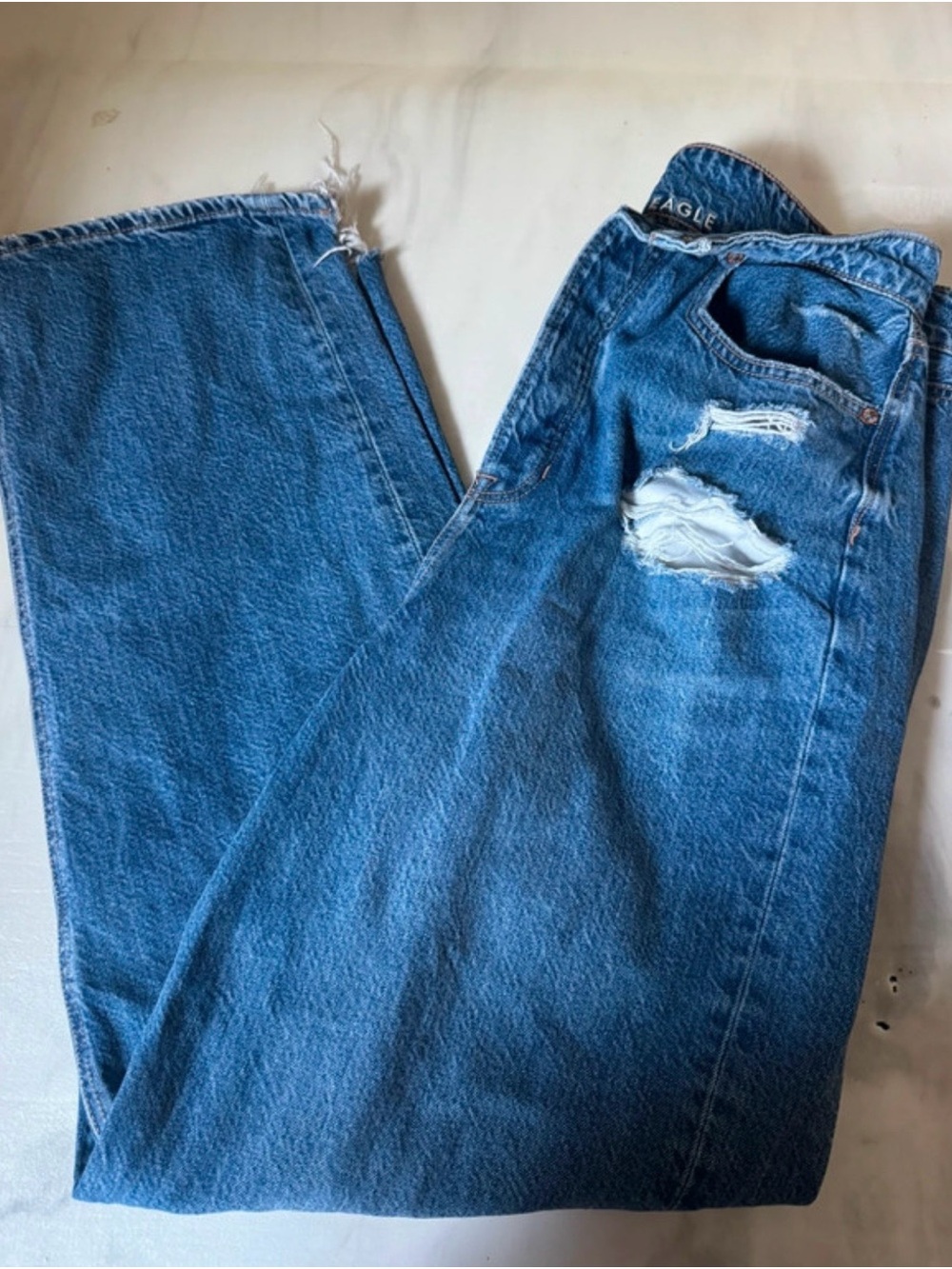 Women’s Straight Leg Blue Denim Jeans